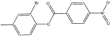 2-bromo-4-methylphenyl 4-nitrobenzoate Struktur