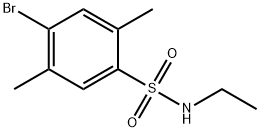 4-bromo-N-ethyl-2,5-dimethylbenzenesulfonamide Struktur