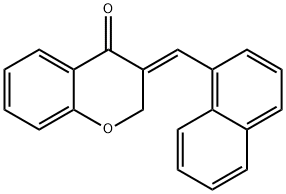 3-(1-naphthylmethylene)-2,3-dihydro-4H-chromen-4-one Struktur