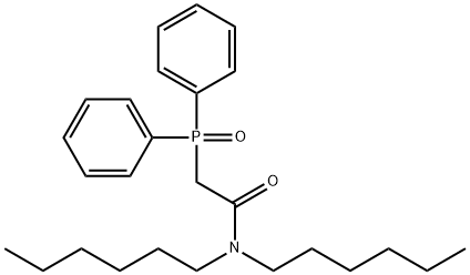 2-(diphenylphosphoryl)-N,N-dihexylacetamide Struktur