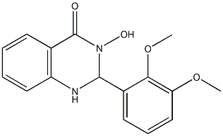 2-(2,3-dimethoxyphenyl)-3-hydroxy-2,3-dihydro-4(1H)-quinazolinone Struktur