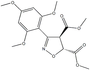 dimethyl 3-(2,4,6-trimethoxyphenyl)-4,5-dihydro-4,5-isoxazoledicarboxylate Struktur