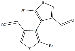 4,4'-diformyl-2,2'-dibromo-3,3'-bithiophene Struktur