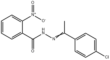 N'-[1-(4-chlorophenyl)ethylidene]-2-nitrobenzohydrazide Struktur