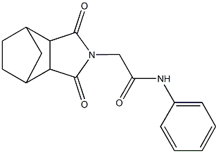 2-(3,5-dioxo-4-azatricyclo[5.2.1.0~2,6~]dec-4-yl)-N-phenylacetamide Struktur