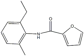 N-(2-ethyl-6-methylphenyl)-2-furamide Struktur