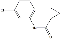 N-(3-chlorophenyl)cyclopropanecarboxamide Struktur