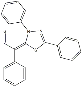 (3,5-diphenyl-1,3,4-thiadiazol-2(3H)-ylidene)(phenyl)ethanethial Struktur