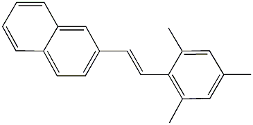 2-(2-mesitylvinyl)naphthalene Struktur