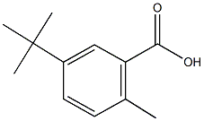 5-tert-butyl-2-methylbenzoic acid Struktur