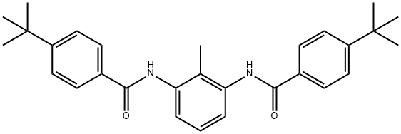 4-tert-butyl-N-{3-[(4-tert-butylbenzoyl)amino]-2-methylphenyl}benzamide Struktur