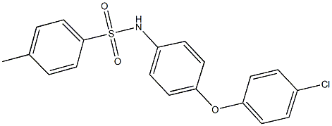 N-[4-(4-chlorophenoxy)phenyl]-4-methylbenzenesulfonamide Struktur