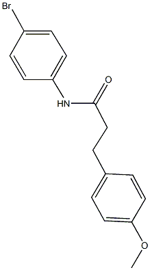 N-(4-bromophenyl)-3-(4-methoxyphenyl)propanamide Struktur