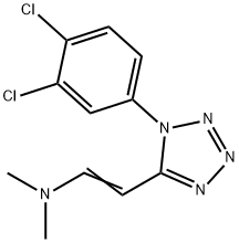 N-{2-[1-(3,4-dichlorophenyl)-1H-tetraazol-5-yl]vinyl}-N,N-dimethylamine Struktur