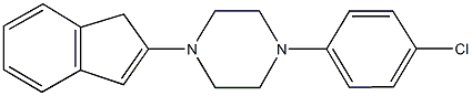 1-(4-chlorophenyl)-4-(1H-inden-2-yl)piperazine Struktur