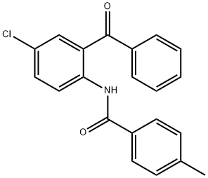 N-(2-benzoyl-4-chlorophenyl)-4-methylbenzamide Struktur