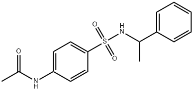 N-(4-{[(1-phenylethyl)amino]sulfonyl}phenyl)acetamide Struktur