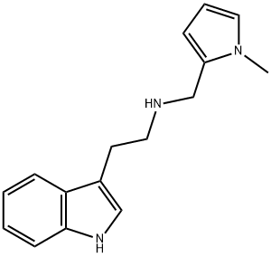 2-(1H-indol-3-yl)-N-[(1-methyl-1H-pyrrol-2-yl)methyl]ethanamine Struktur