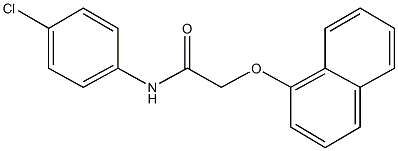 N-(4-chlorophenyl)-2-(1-naphthyloxy)acetamide Struktur