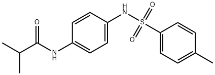 2-methyl-N-(4-{[(4-methylphenyl)sulfonyl]amino}phenyl)propanamide Struktur