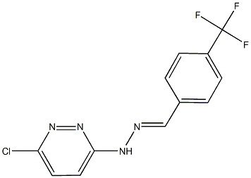 4-(trifluoromethyl)benzaldehyde (6-chloro-3-pyridazinyl)hydrazone Struktur