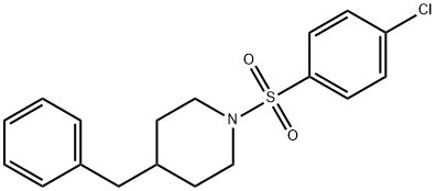 4-benzyl-1-[(4-chlorophenyl)sulfonyl]piperidine Struktur