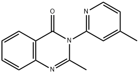 2-methyl-3-(4-methyl-2-pyridinyl)-4(3H)-quinazolinone Struktur