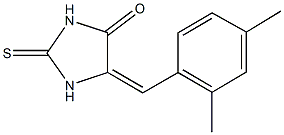 5-(2,4-dimethylbenzylidene)-2-thioxo-4-imidazolidinone Struktur