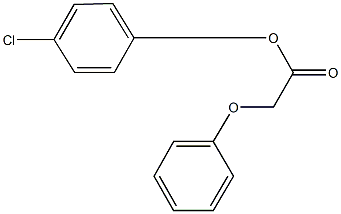 4-chlorophenyl phenoxyacetate Struktur