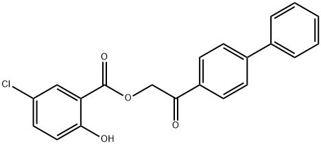 2-[1,1'-biphenyl]-4-yl-2-oxoethyl 5-chloro-2-hydroxybenzoate Struktur