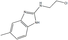 N-(2-chloroethyl)-5-methyl-1H-benzimidazol-2-amine Struktur