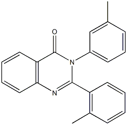 2-(2-methylphenyl)-3-(3-methylphenyl)-4(3H)-quinazolinone Struktur