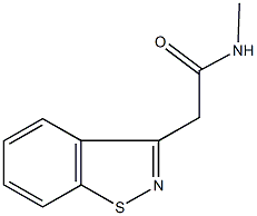 2-(1,2-benzisothiazol-3-yl)-N-methylacetamide Struktur