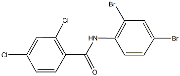 2,4-dichloro-N-(2,4-dibromophenyl)benzamide Struktur