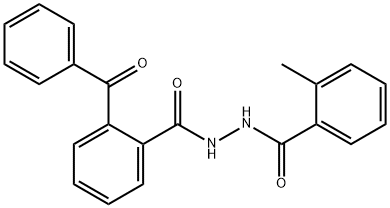 2-benzoyl-N'-(2-methylbenzoyl)benzohydrazide Struktur