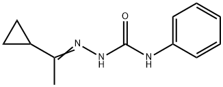 1-cyclopropylethanone N-phenylsemicarbazone Struktur