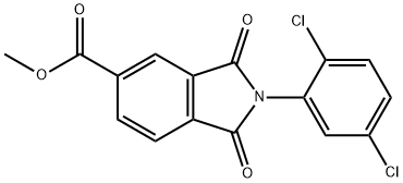 methyl 2-(2,5-dichlorophenyl)-1,3-dioxo-5-isoindolinecarboxylate Struktur