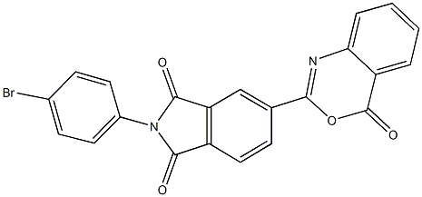 2-(4-bromophenyl)-5-(4-oxo-4H-3,1-benzoxazin-2-yl)-1H-isoindole-1,3(2H)-dione Struktur