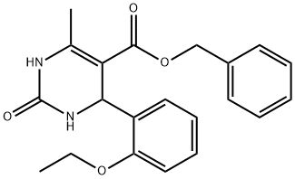 benzyl 4-(2-ethoxyphenyl)-6-methyl-2-oxo-1,2,3,4-tetrahydro-5-pyrimidinecarboxylate Struktur