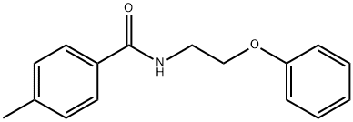 4-methyl-N-(2-phenoxyethyl)benzamide Struktur