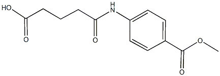 5-[4-(methoxycarbonyl)anilino]-5-oxopentanoic acid Struktur