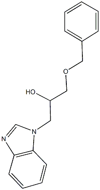 1-(1H-benzimidazol-1-yl)-3-(benzyloxy)-2-propanol Struktur