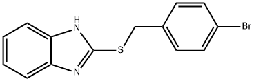 2-[(4-bromobenzyl)sulfanyl]-1H-benzimidazole Struktur