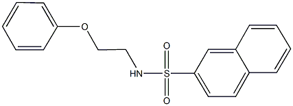 N-(2-phenoxyethyl)-2-naphthalenesulfonamide Struktur