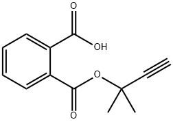 2-{[(1,1-dimethyl-2-propynyl)oxy]carbonyl}benzoic acid Struktur