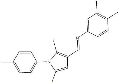 N-{[2,5-dimethyl-1-(4-methylphenyl)-1H-pyrrol-3-yl]methylene}-N-(3,4-dimethylphenyl)amine Struktur