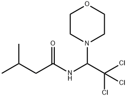 3-methyl-N-[2,2,2-trichloro-1-(4-morpholinyl)ethyl]butanamide Struktur