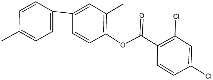 3,4'-dimethyl[1,1'-biphenyl]-4-yl 2,4-dichlorobenzoate Struktur