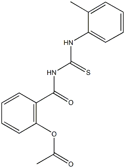 2-{[(2-toluidinocarbothioyl)amino]carbonyl}phenyl acetate Struktur