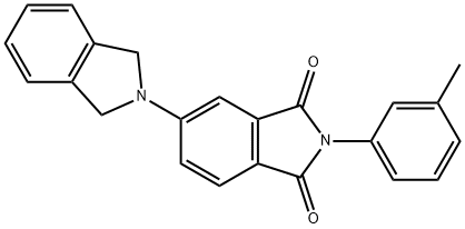 2-(3-methylphenyl)-5-(isoindolin-2-yl)-1H-isoindole-1,3(2H)-dione Struktur